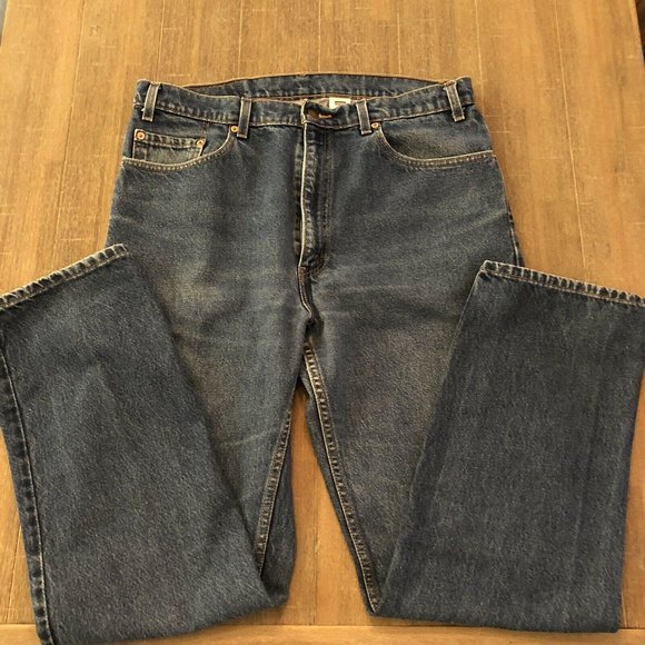 Vintage Levi’s 505 Regular Fit Straight Leg Denim Jeans 38 X 32 1998 - Picture 9 of 10